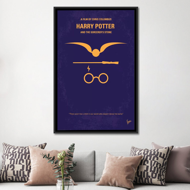 Harry Potter And The Sorcerer's Stone Minimal Movie Poster by Chungkong  Gallery-Wrapped Canvas Giclée